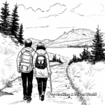 Scenic Lewis and Clark Trail Coloring Pages 1