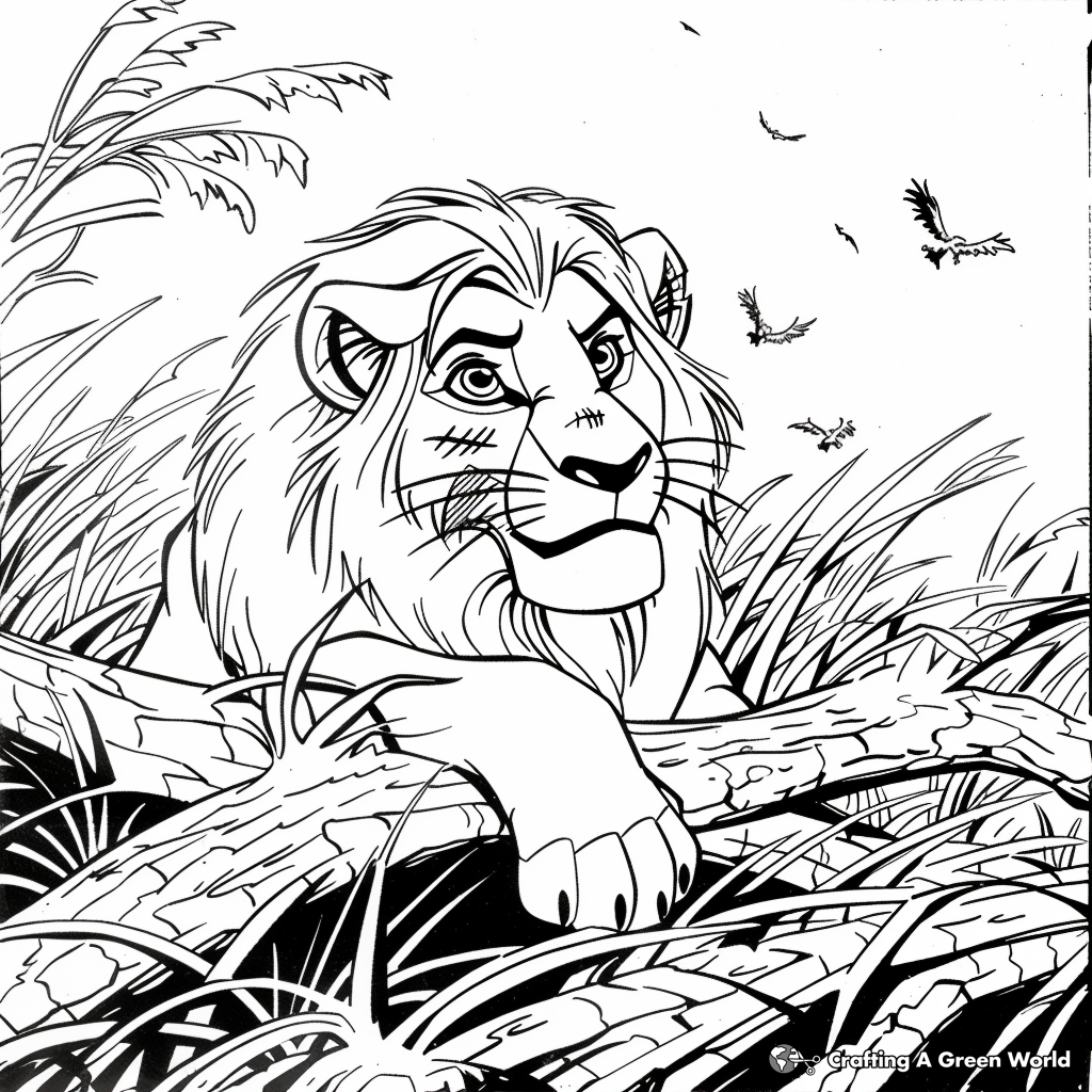 Lion King Coloring Pages Scar
