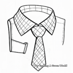 School-Themed Uniform Tie Coloring Pages 1