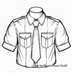 School-Themed Uniform Tie Coloring Pages 2