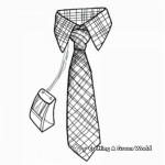 School-Themed Uniform Tie Coloring Pages 3