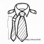 School-Themed Uniform Tie Coloring Pages 4