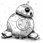 Sci-Fi BB-8 Coloring Sheets 2