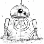Sci-Fi BB-8 Coloring Sheets 4