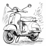 Scooter in the Park Coloring Pages 1