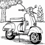 Scooter in the Park Coloring Pages 2