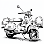 Scooter in the Park Coloring Pages 3
