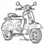 Scooter in the Park Coloring Pages 4