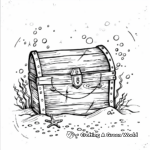 Sea Floor Treasure Chest Coloring Pages 3