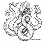 Sea Monster Scylla Greek Mythology Coloring Pages 2