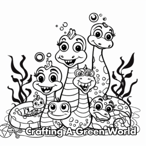 Sea Serpent Coloring Pages - Free &amp; Printable!