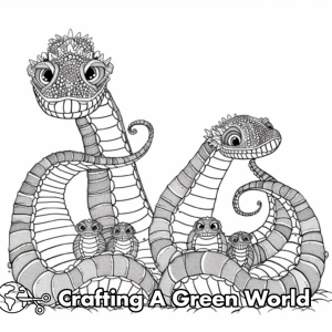Sea Serpent Coloring Pages - Free &amp; Printable!