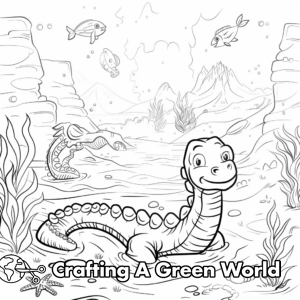 Sea Serpent Coloring Pages - Free &amp; Printable!