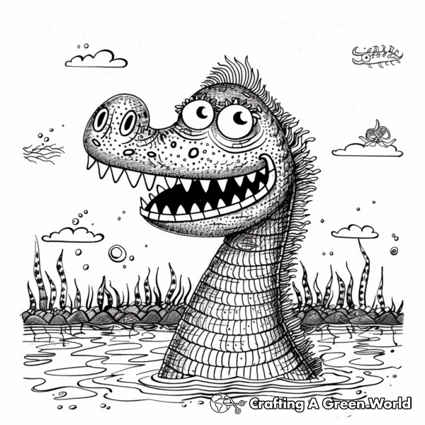 Sea Serpent Coloring Pages - Free &amp; Printable!