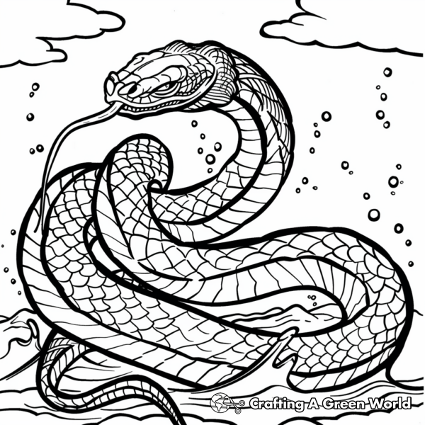 Sea Serpent Coloring Pages - Free &amp; Printable!