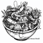 Seafood Extravaganza Coloring Pages 3