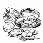 Seafood Extravaganza Coloring Pages 4