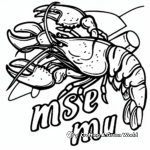 Seafood Menu Coloring Pages: From Shrimp to Lobster 1
