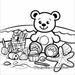 Seaside Fun with Build a Bear Coloring Sheets 2