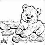 Seaside Fun with Build a Bear Coloring Sheets 3