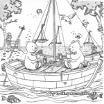 Seaside Fun with Build a Bear Coloring Sheets 4
