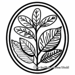 Seasons through Oval Leaves Coloring Pages 2