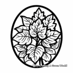 Seasons through Oval Leaves Coloring Pages 3