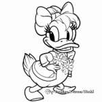 Seasons with Daisy Duck: Summer, Fall, Winter, and Spring Coloring Pages 4