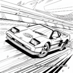 SEGA Racing Cars Coloring Pages 1