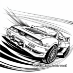 SEGA Racing Cars Coloring Pages 2