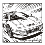 SEGA Racing Cars Coloring Pages 3