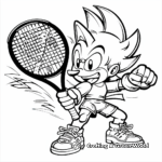 SEGA Superstars Tennis Coloring Pages 1