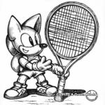 SEGA Superstars Tennis Coloring Pages 2