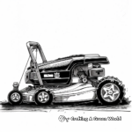 Self-Propelled Lawn Mower Coloring Pages 3