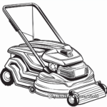 Self-Propelled Lawn Mower Coloring Pages 4