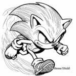 Shadow the Hedgehog Coloring Sheets 1