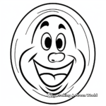 Shape-Teaching Coloring Pages: Marvelous Ovals 1