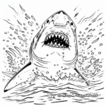 Shark Infested Waters: Ocean-Scene Coloring Pages 4
