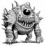 Sharpie Fantasy Creature Coloring Pages 3