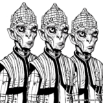 Silurian Species Coloring Pages for Sci-Fi Fans 4