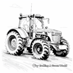 Simple and Fun John Deere Coloring Pages for Kids 4