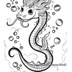 Simple Baby Sea Serpent Coloring Pages for Children 4