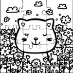 Simple Beginner's Puzzle Coloring Pages 1