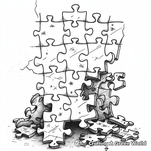 Puzzle Coloring Pages - Free & Printable!
