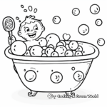 Simple Bubble Bath Coloring Pages for Kids 4