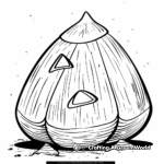 Simple Candy Corn Coloring Pages for Children 3