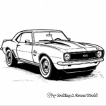 Simple Chevy Camaro Coloring Pages for Kids 1