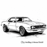 Simple Chevy Camaro Coloring Pages for Kids 2