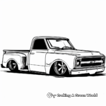 Simple Chevy SSR Coloring Pages for Children 1