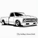 Simple Chevy SSR Coloring Pages for Children 2